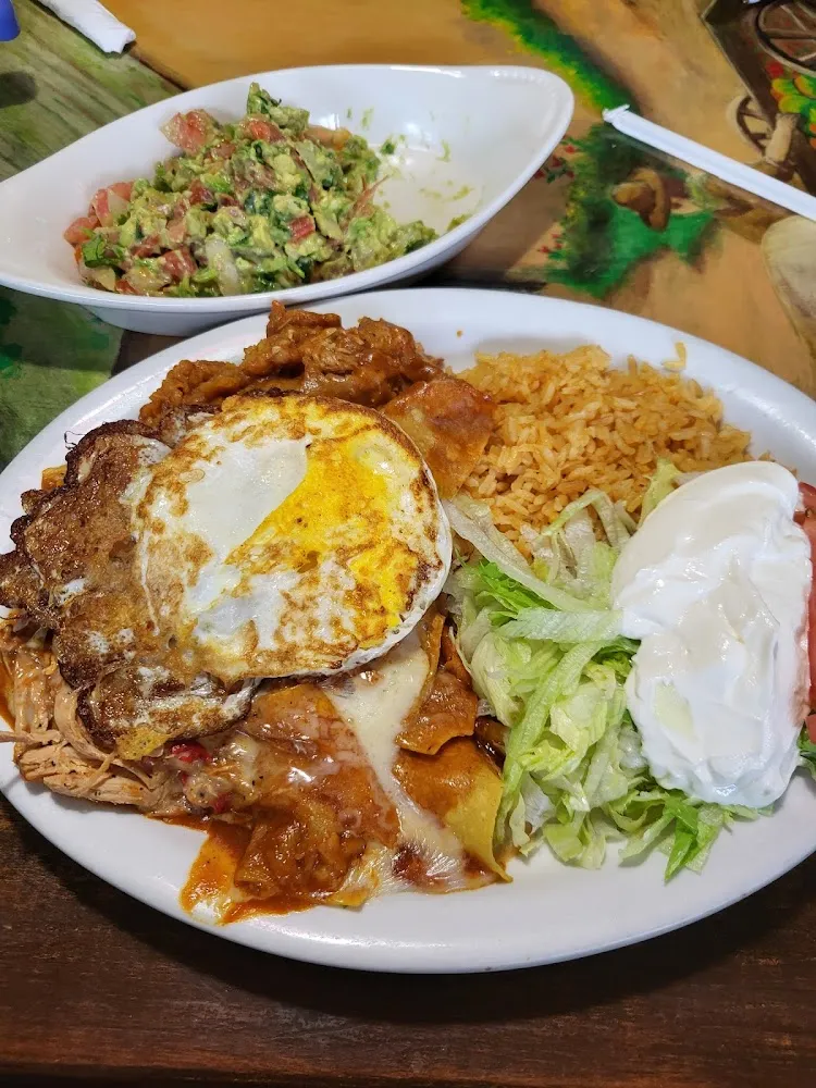 Chilaquiles with a Fried Egg on Top